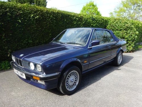 1990 BMW E30 320i Cabriolet manual just £5,000 - £7,000  For Sale by Auction