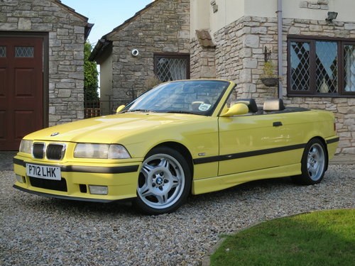 1997 BMW M3 E36 Evolution Convertible Dakar Yellow Immaculate  VENDUTO
