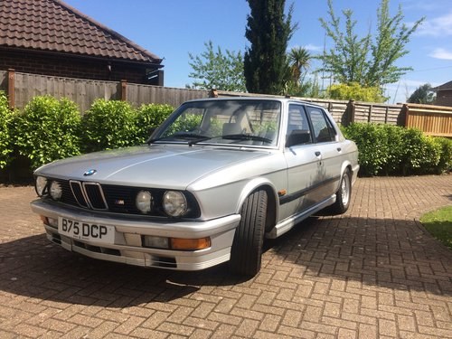 1985 BMW M535I - Silver with Black Leather. SOLD