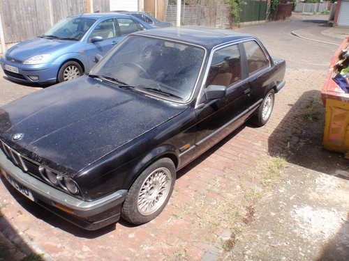 1987 BMW E30 2DR FACTORY BLACK CHROME BUMPER BBS ALLOYS SOLD