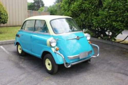 1960 BMW Isetta = mini-me-car Micro clean Blue(~)Yellow  $obo For Sale