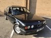 1989 Early Low Mileage BMW E34 525i SE Auto in Black In vendita