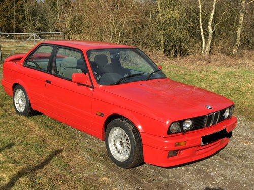 1991 BMW E30 325i Sport – Manual - Brilliant Red £10995 For Sale