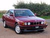BMW E34 530i (M30 Engine), Manual, 1988, Wine Red, FSH SOLD