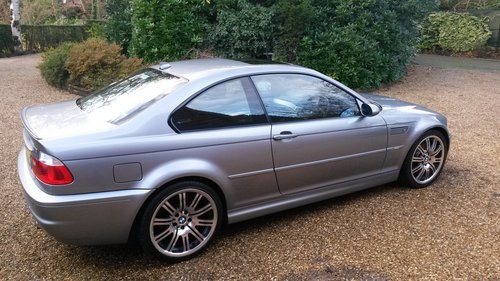 2004 BMW M3 E46 SMG Silver/Grey Black Leather For Sale