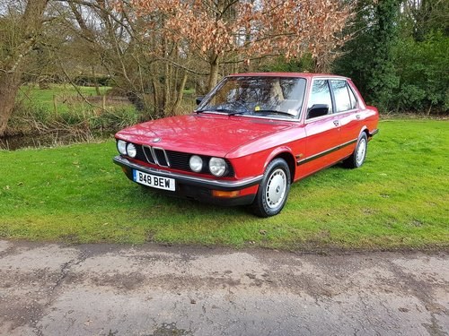 1985 BMW e28 525e Zinnobar Red SOLD For Sale