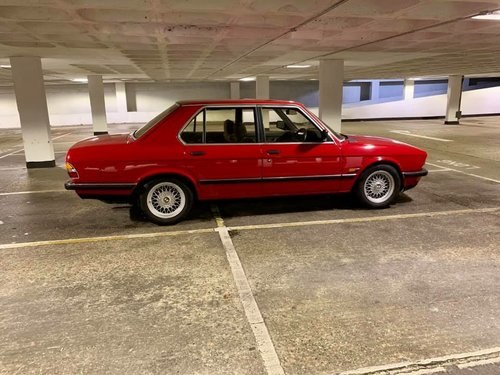 1987 Bmw e28 red 520i manual m52 2.8 SOLD