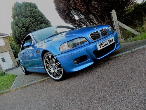 2003 BMW M3 E46 CONVERTIBLE -- 2 p/owner -- low miles SOLD