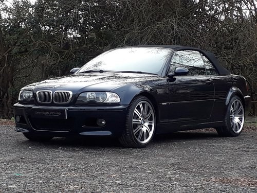2003 IMMACULATE MIDNIGHT BLUE BMW M3 SMG CONVERTIBLE SOLD
