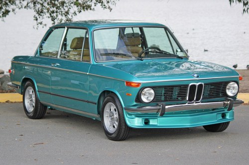 1974 BMW 2002 Coupe = cool Met Green(~)Tan Manual  $55k For Sale