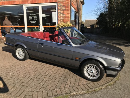 1990 BMW 325i CONVERTIBLE (Just 15,000 miles from new) For Sale