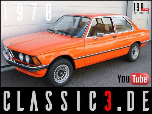 1978 BMW 320 /4 AUTOMATIC E21 „JÄGERMEISTER“-ORANGE 13 For Sale