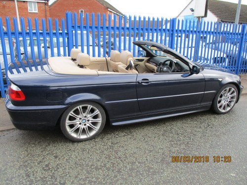 2004 6 CLY 2.5cc AUTO BMW 3 CONVERTIBLE 97,000 SOUND DRIVE MOTED For Sale