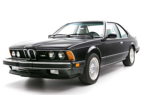 1987 BMW M6  = Manual clean Black driver 97k miles $49.5k For Sale