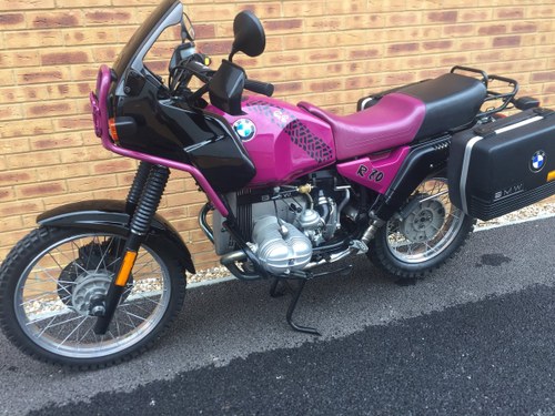 Beautiful unrestored low mileage 1992 BMW R80GS For Sale
