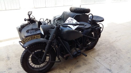 1942 BMW R75 - WW2 German Motorcycle with Sidecar For Sale