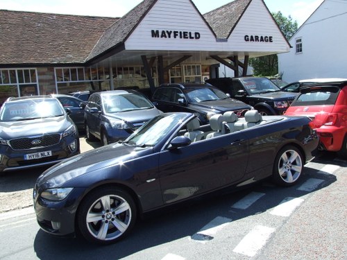 2007 E93 BMW 335 SE . Monaco Blue with Jade Grey Dakota leather. In vendita