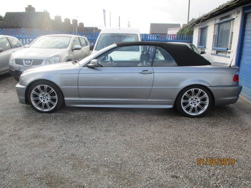 2005 325 I METALLIC GREY WITH  BLACK LEATHER TRIM 80K CONVERTIBLE For Sale