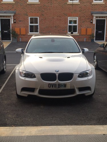2011 M3 saloon e90 lci white/red 1 years bmw warranty SOLD