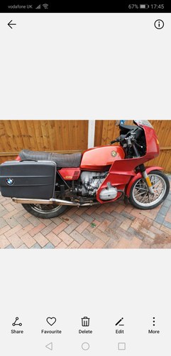 1978 BMW r65 project restoration For Sale