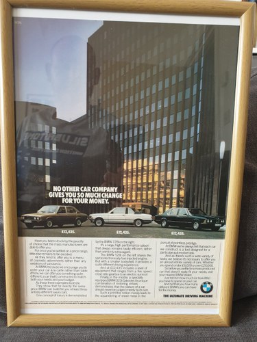 1981 Original BMW Advert For Sale