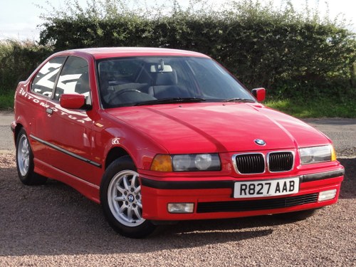 1997 BMW E36 316i Compact, Manual, 89k Miles, Red, MOT: January SOLD