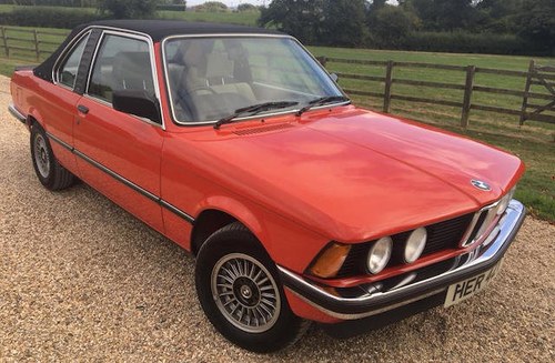 1982 BMW 320I BAUR CONVERTIBLE For Sale by Auction