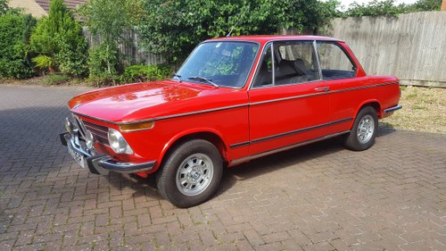 1975 BMW 2002 tii Lux Fully Restored    LOT: 753   Est £25-30,000 For Sale by Auction