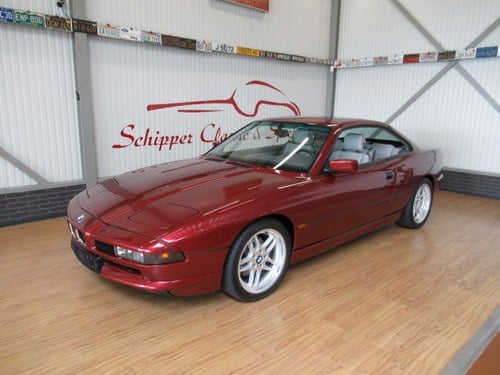 1992 BMW 850CI with just 66.000km!!! Calypso red In vendita