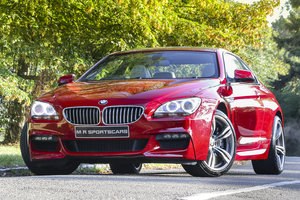 BMW 650I M SPORT 2014 Imola Red Ivory White M6 Wheels For Sale