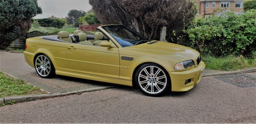 2004 Beautiful M3 convertible , Pheonix Yellow with Kiwi VENDUTO
