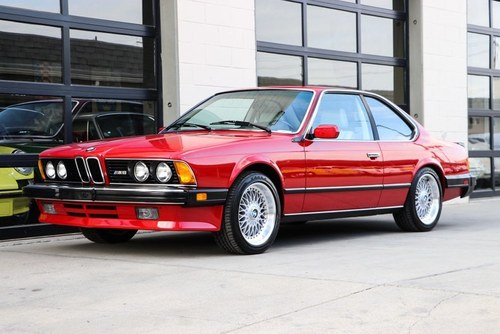 1987 BMW M6  Coupe 5 Speed Fresh Clutch Red(~)Tan $43.5k For Sale