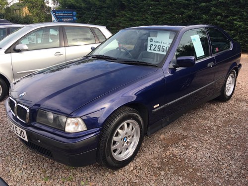 3 Series 1.6 316i Compact 3dr 1998 (S) 70,000 miles, Petrol, For Sale