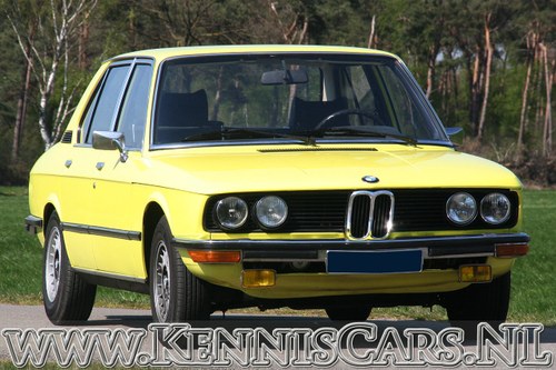 BMW 520/4 1973 in 70's YELLOW For Sale
