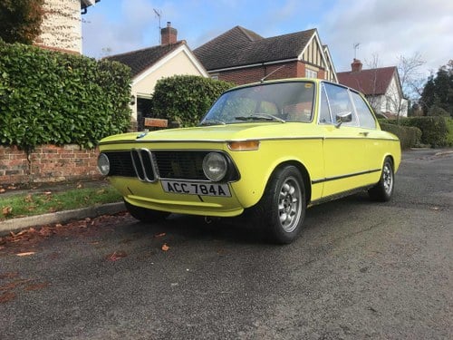1972 BMW 2002 - No Advisories (Golf Yellow) In vendita