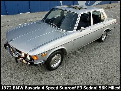 1972 BMW E3 BAVARIA Sedan Manual Silver Solid $19.9k For Sale