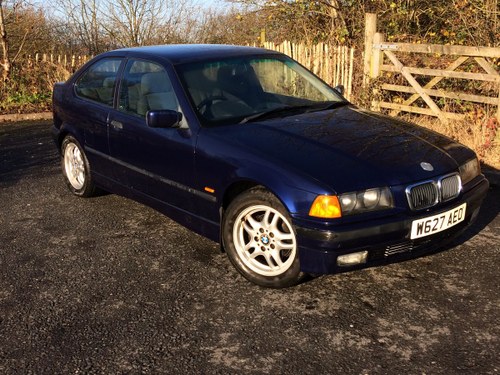 2000 BMW 316i SE Compact. Owned for 17 years. BARGAIN £595 !!! SOLD