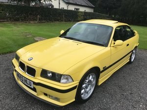 1996 BMW M3 3.2 EVO COUPE YELLOW 38K FBMWSH SIMPLY STUNNING! VERKAUFT
