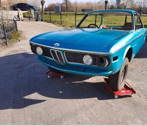 1975 BMW 3.0CSi E9 Turkis Blue  Restoration / Race Car Build SOLD