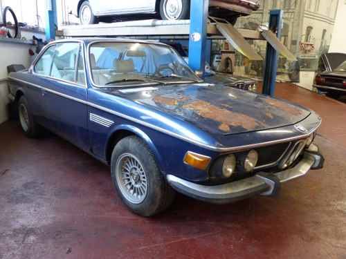 1973 Very original BMW E9 Coupé, dark blue metallic, first paint SOLD