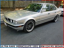 1991 BMW M5 Coupe E34 clean Silver Dry Driver  $11.9k In vendita