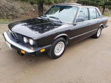 1987 BMW 528e 4 Door Sedan Automatic Black driver $4.9k For Sale