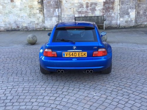2000 BMW z3m coupe uk rhd low miles in estoril blue VENDUTO