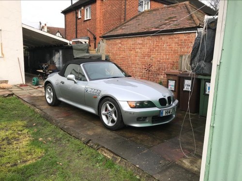 1999 BMW Z3 2.8 litre Silver wide bodied convertible For Sale