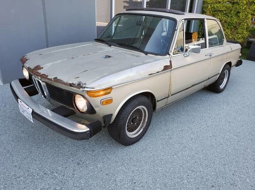 1974 BMW 2002 4 Speed Factory Sunroof Project  $3.9k For Sale