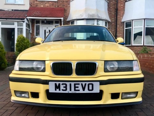 1998 Bmw e36 m3 evolution, rare dakar yellow hardtop For Sale