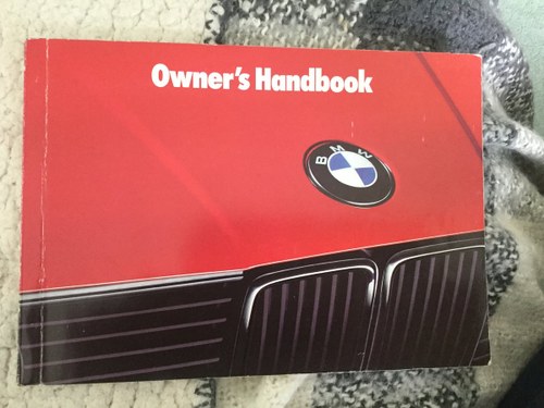 BMW 3 Series Owners manual For Sale