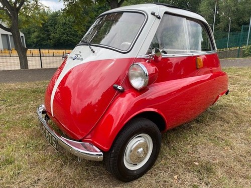 1960 BMW Isetta 300 in red with matching colour trailer SOLD