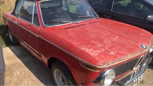 1975 BMW 2002 Bauer Cabriolet Project For Sale