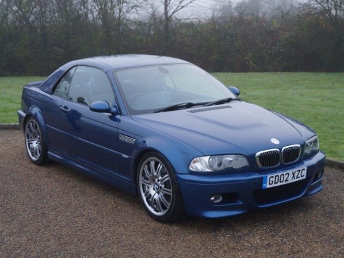 2002 BMW E46 M3 Convertible at ACA 27th and 28th February For Sale by Auction